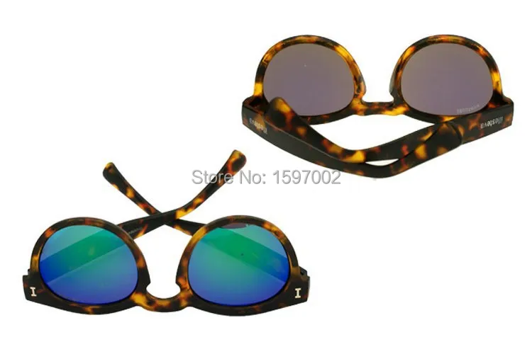 2015 New Brazil illesteva coating sunglasses women brand designer round sun glasses mirror eyewear men oculos de sol Feminino | Аксессуары