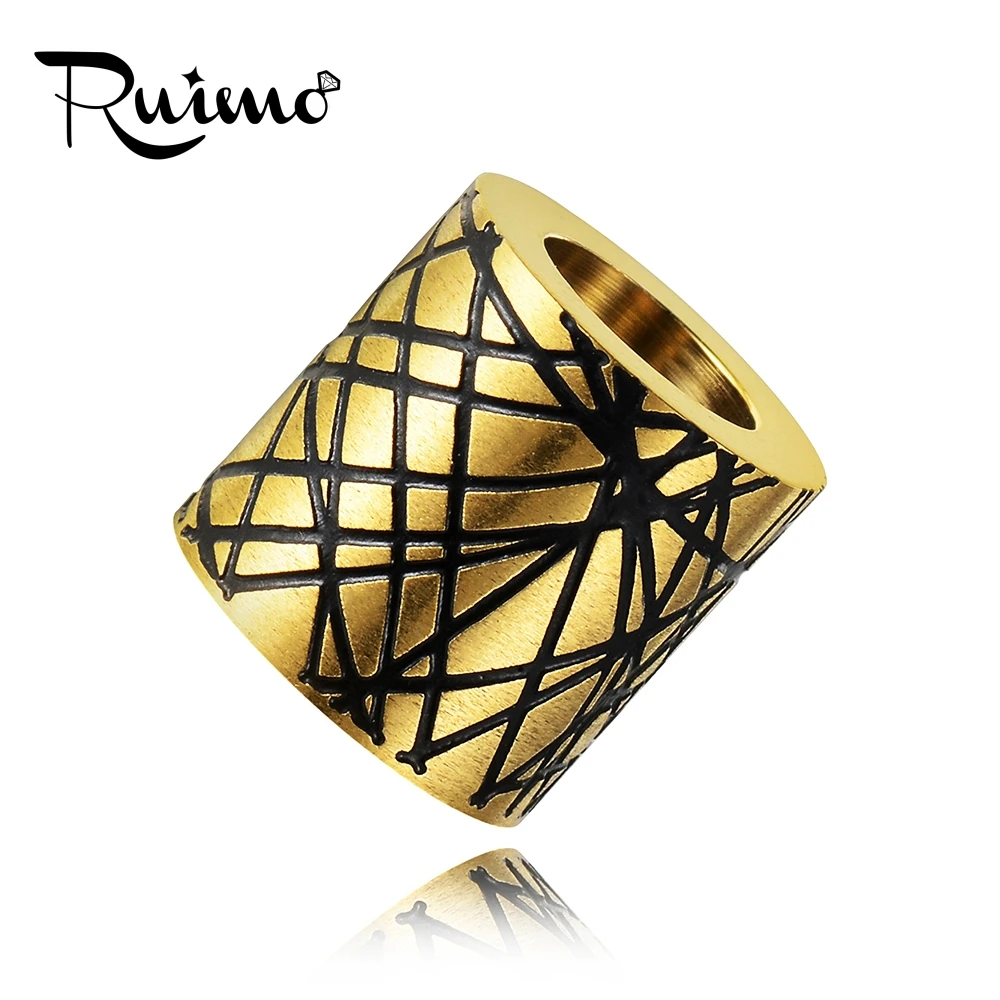 Бусины RUIMO 5 шт./лот 6 мм/8 мм для обшивки отверстий бусины из нержавеющей стали с