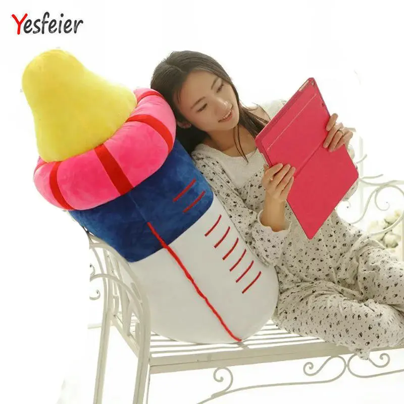 Симпатичные плюшевые игрушки в виде бутылки с молоком 25 60 см детская подушка