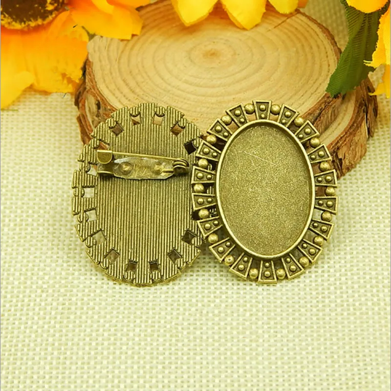 

Винтажная овальная пустая основа для кабошона размером 20 х30 мм, брошь с основанием для рукоделия, брошь 3 шт./лот K05425