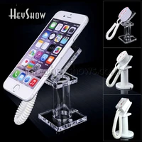 50x acrylic mobile phone security display stand anti theft holder for cellphone with pull device for retail handheld display