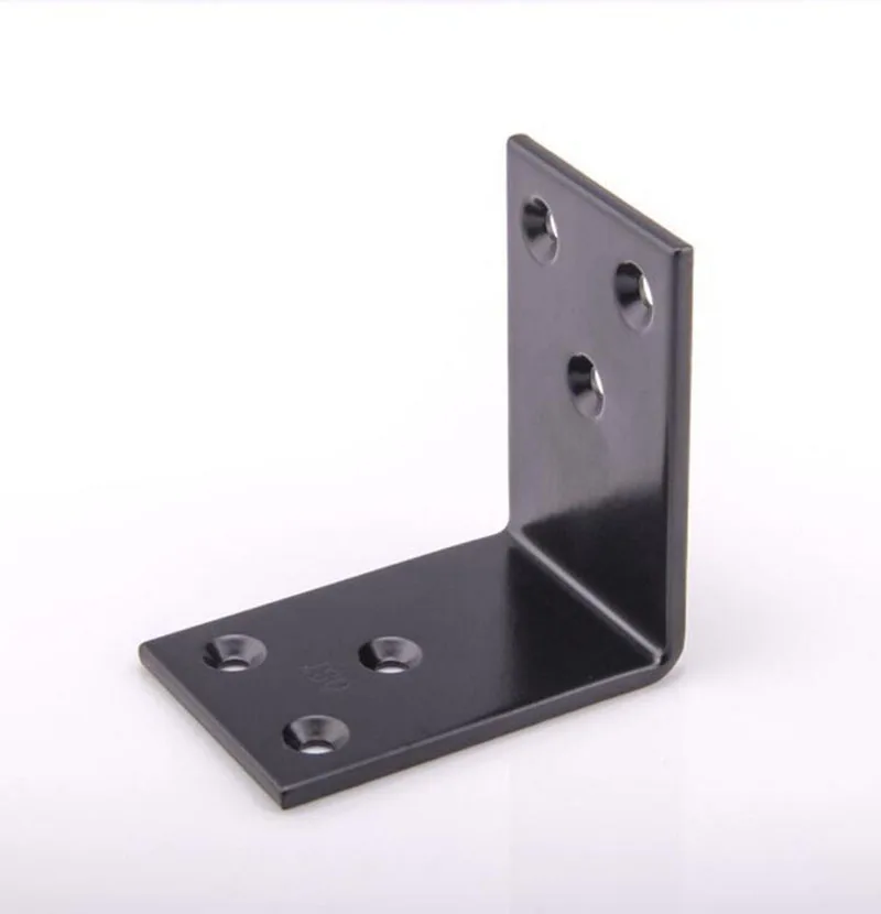 

Black Corner angle iron reinforcing connections wide L 3.2x60x60x40 4pcs