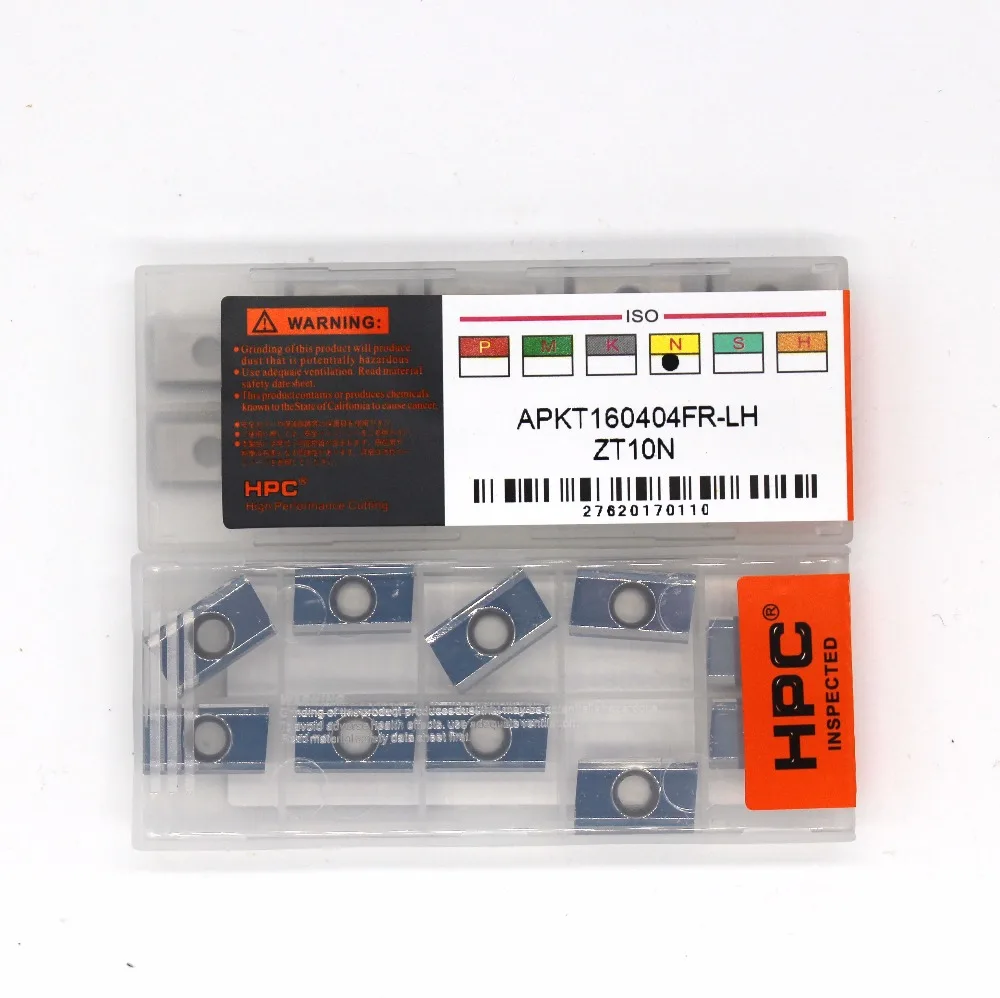 

10 pcs of APKT160404FR-LA ZT10N carbide inserts carbide cutter for milling tool milling cutter