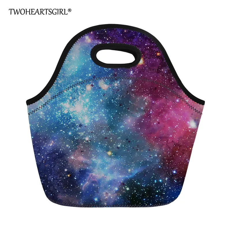 Twoheartsgirl Портативный изолированные сумка Galaxy с принтами детский Ланчбокс комплект сохраняющая тепло для еды на пикник сумка для Для женщин детская коробка для завтраков - Цвет: L2766Z20