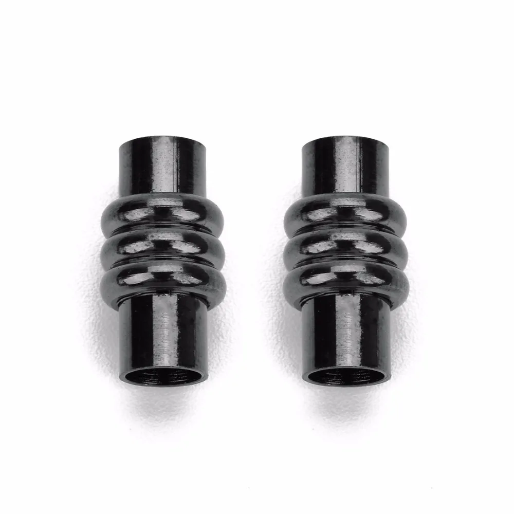 LOULEUR 5pcs/bag Hole Size 6mm Round Magnetic Clasps Leather Cord Bracelet Connectors For DIY Jewelry Findings Making Materials | Украшения