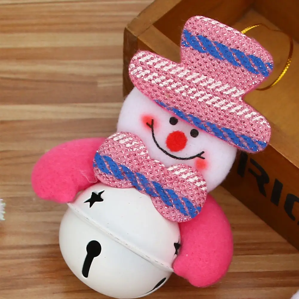 B Snowman White Новейшая модная Рождественская ветрина магазина украшения высокого качества Колокольчик для елки украшения Санта Клаус колокольчик снеговик - Цвет: B Snowman White