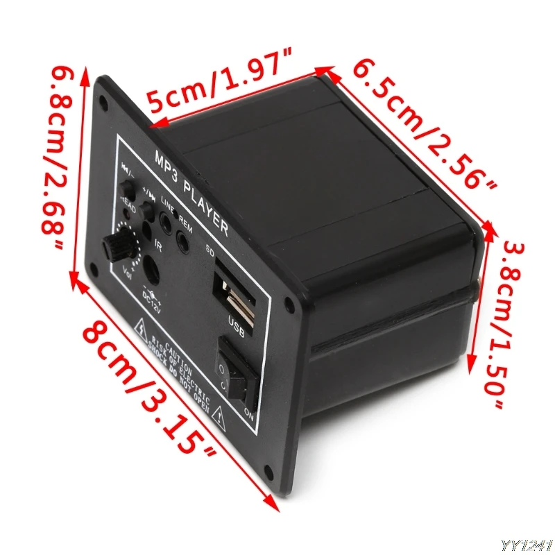 20 Вт Высокая мощность DC 12 В Bluetooth автомобильный сабвуфер Hi-Fi усилитель плата TF USB +