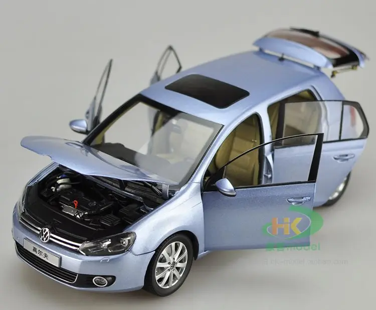 1:18 литая модель для гольфа 6 синяя автомобиля из сплава Коллекция игрушек подарки