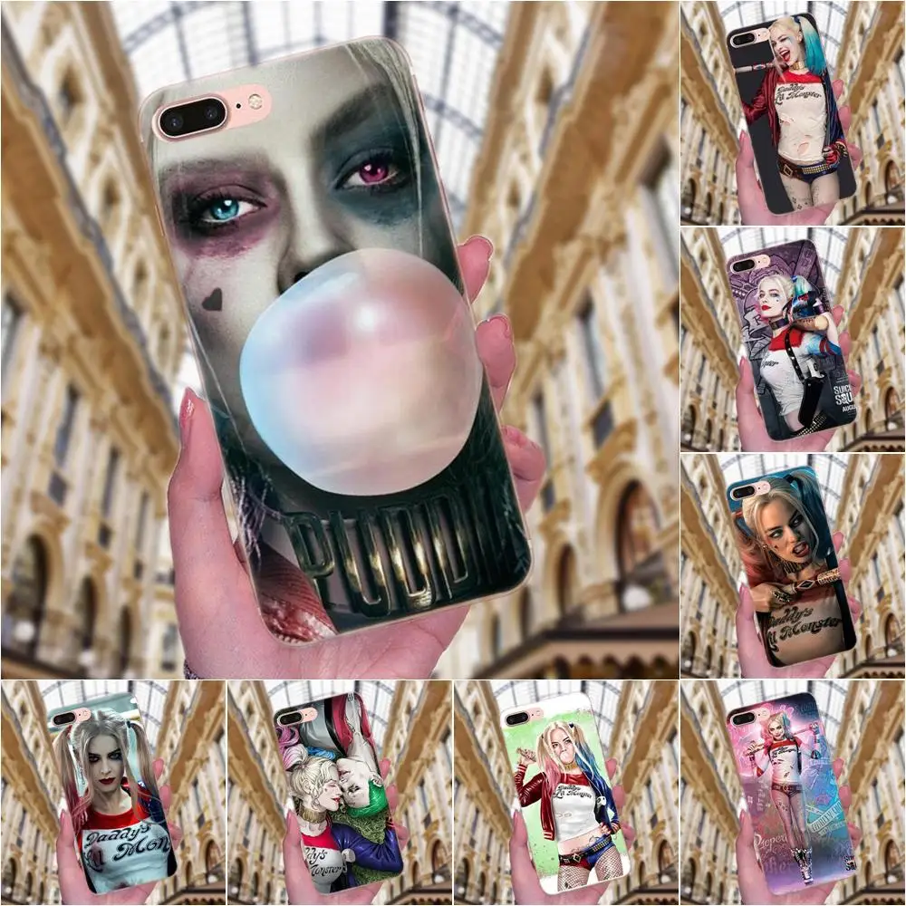 Мягкий ТПУ оригинальный для Sony Xperia Z Z1 Z2 Z3 Z4 Z5 compact Mini M2 M4 M5 T3 E3 E5 XA XA1 XZ Premium Harley Quinn