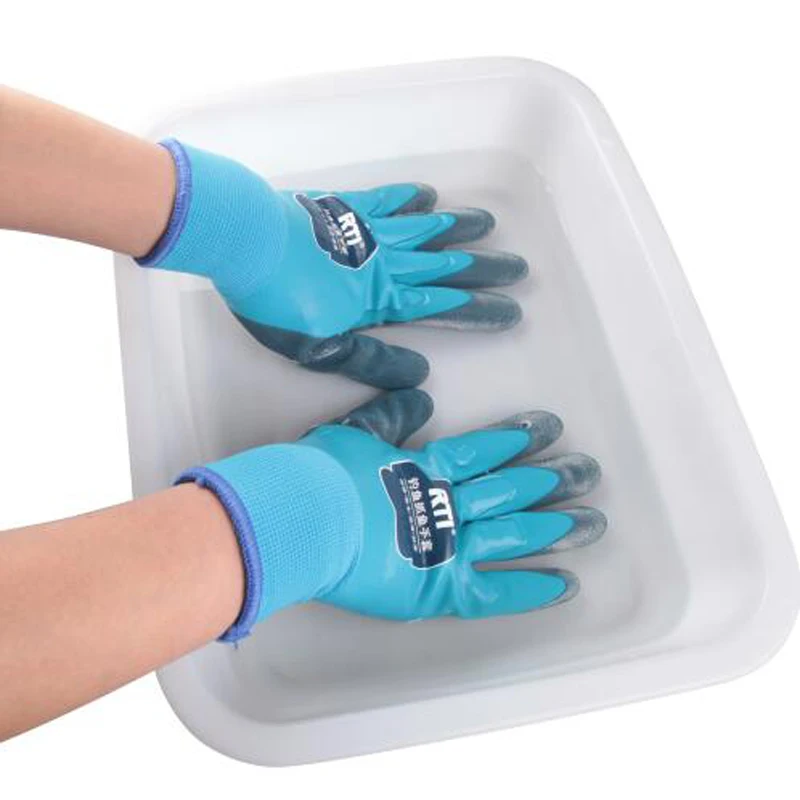 RTI NEW Fishing Gloves for Winter Waterproof Plus Velvet Warm Rubber Anti-Slip Hand Protective Tools | Спорт и развлечения
