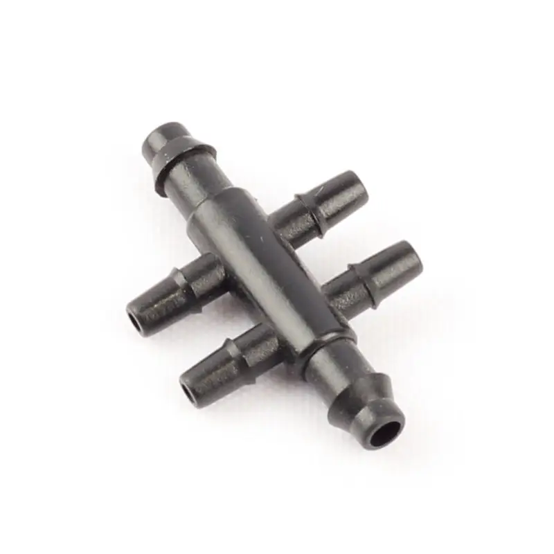 

100pcs 4/7mm To 3/5mm Six Ways Hose Splitter Micro Drip Irrigation Water Pipe Connector Garden Plants Water Connectors