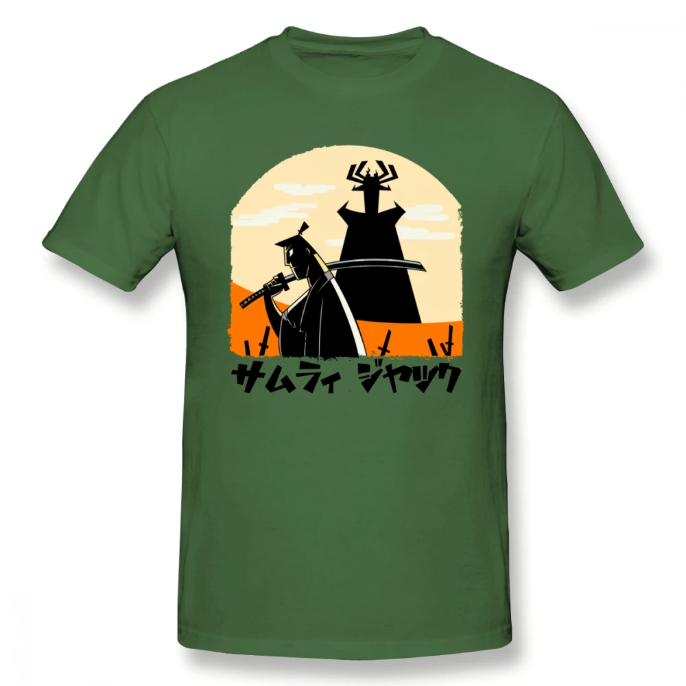 Самурайская футболка с Джеком для мужчин плюс размер 5XL команда Camiseta | Мужская