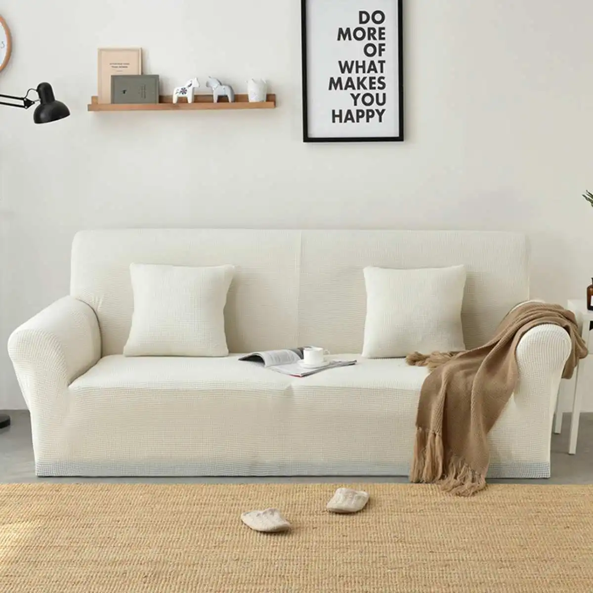 Jade White Из Полар-флиса Чехол Диван из массива Цвет чехол для дивана эластичный чехол на весь диван 1/2/3/4 местный стрейч подушка чехол чехлы на стулья из сосны - Цвет: Jade White