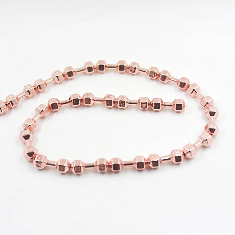 1 нитка/партия розовое золото покрытый колокольчиком свободные бусины живой