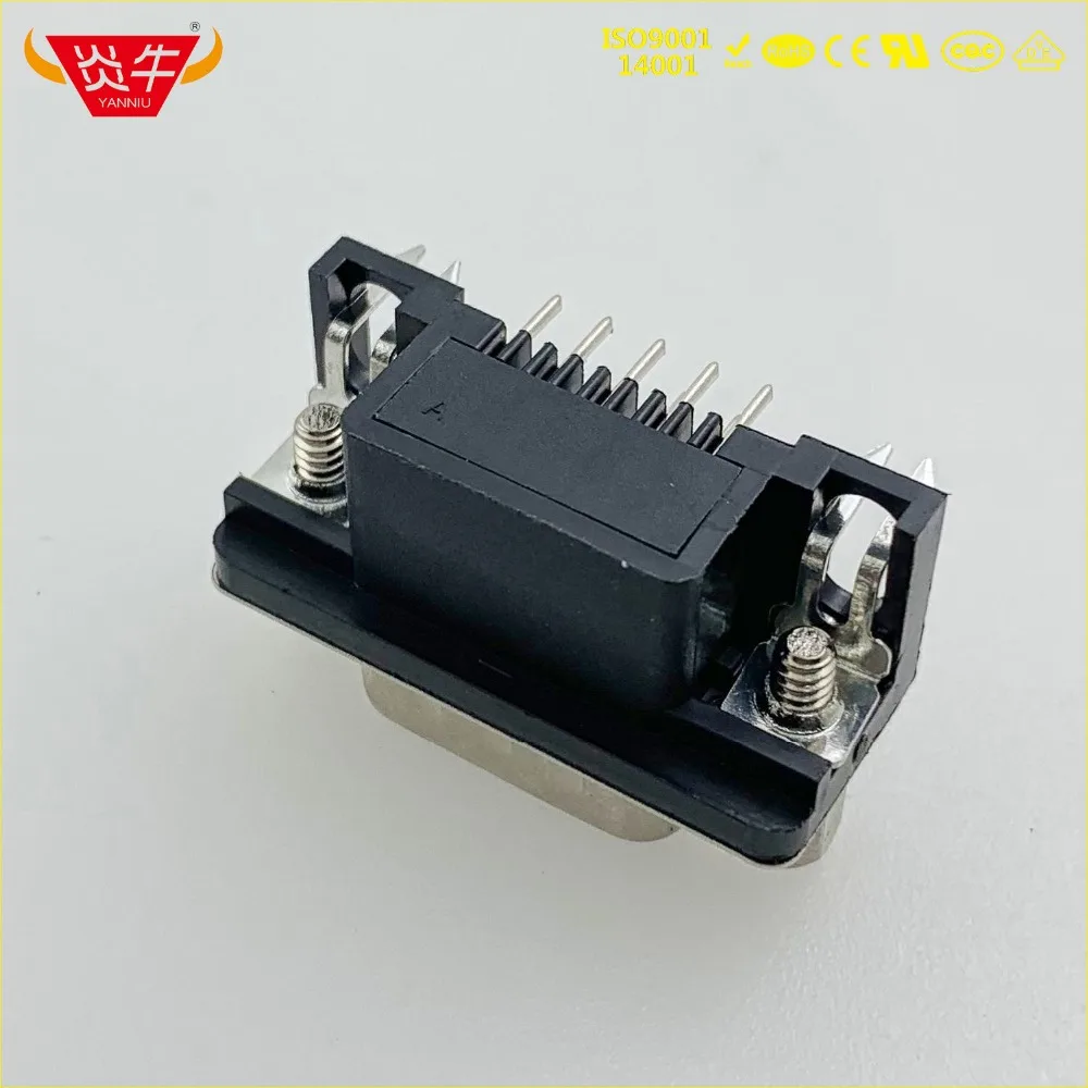 DR-9P RS232 с гнездом DR9Pin D-SUB Серия Мужской прямоугольный разъем PCB контактная часть