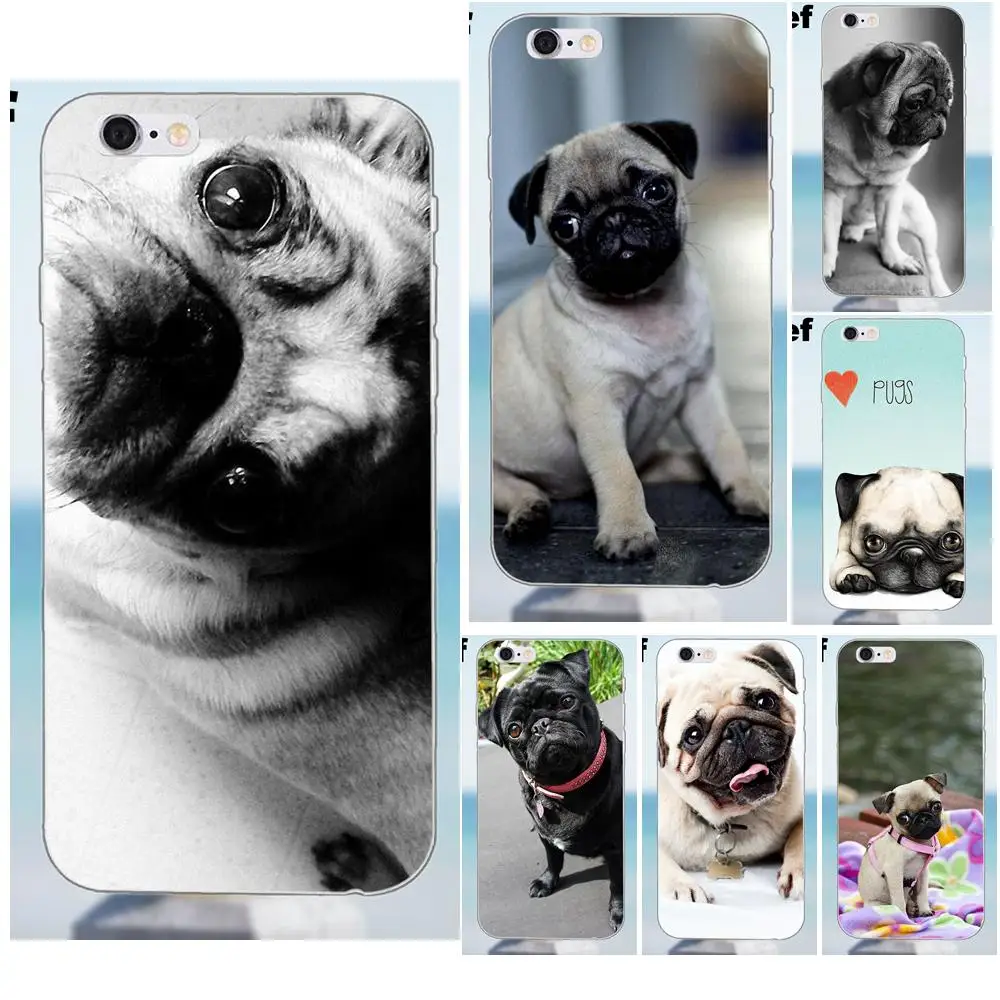 Suef Pug Face для iPhone X 4 4S 5 5S 5C SE 6 6S 7 8 Plus Samsung Galaxy J1 J3 J5 J7 A3 A5 2016 2017 TPU|for iphone|galaxy j1samsung galaxy j1 |