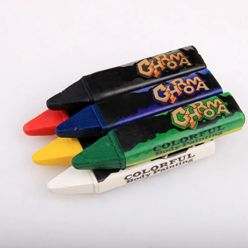 12 Color Face Body Painting Pencil Acrylic Paint Water-Based Hand-Painted Skin Painted Crayons Halloween Pens Ch | Канцтовары для