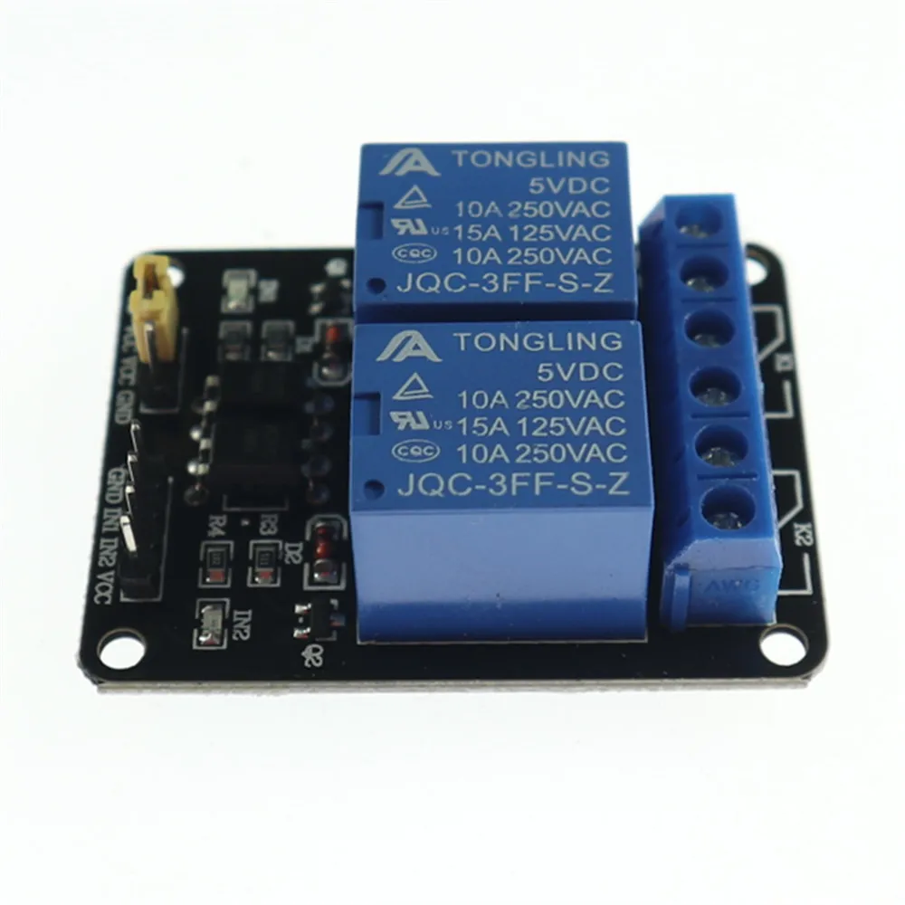 2 канальный релейный модуль KJ356 5 В 1 шт. экран для Ardui ARM PIC AVR DSP Electronic модуль|shield|shield