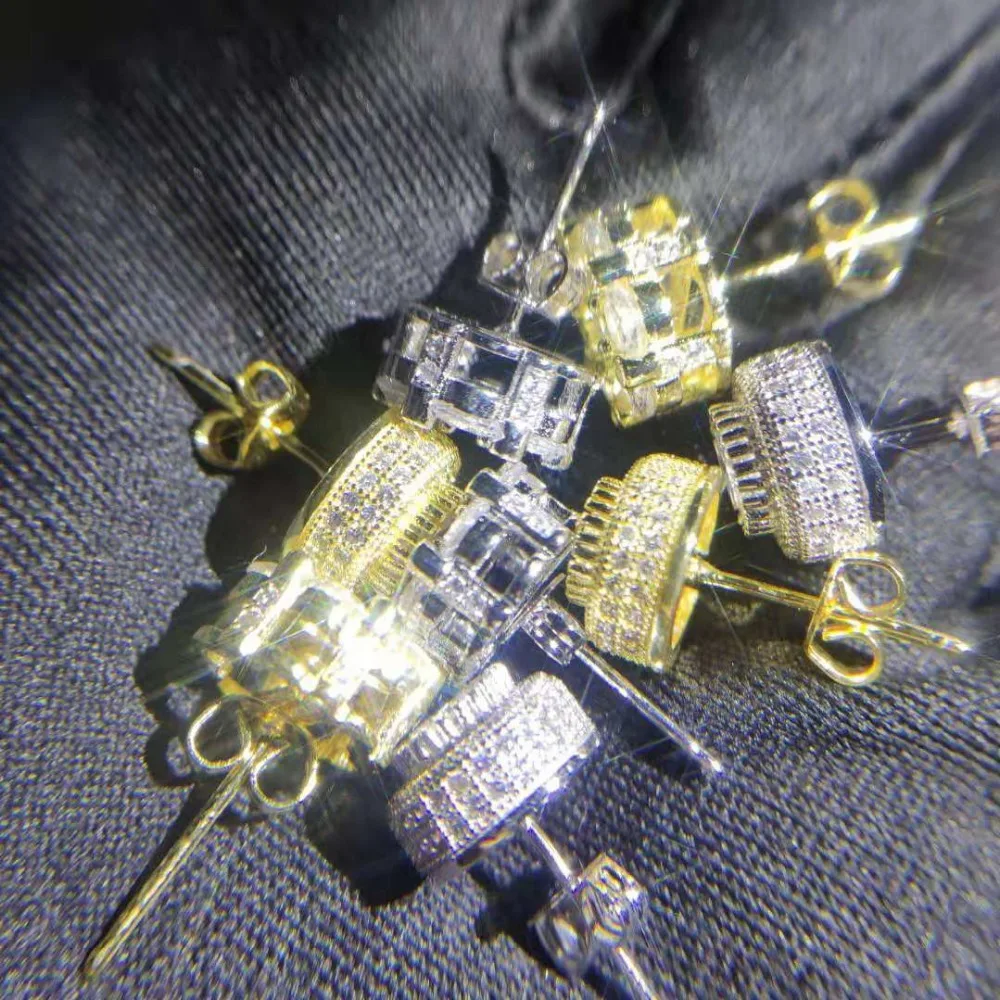 В стиле хип хоп установкой коготь кубический цирконий Bling лед из ювелирных