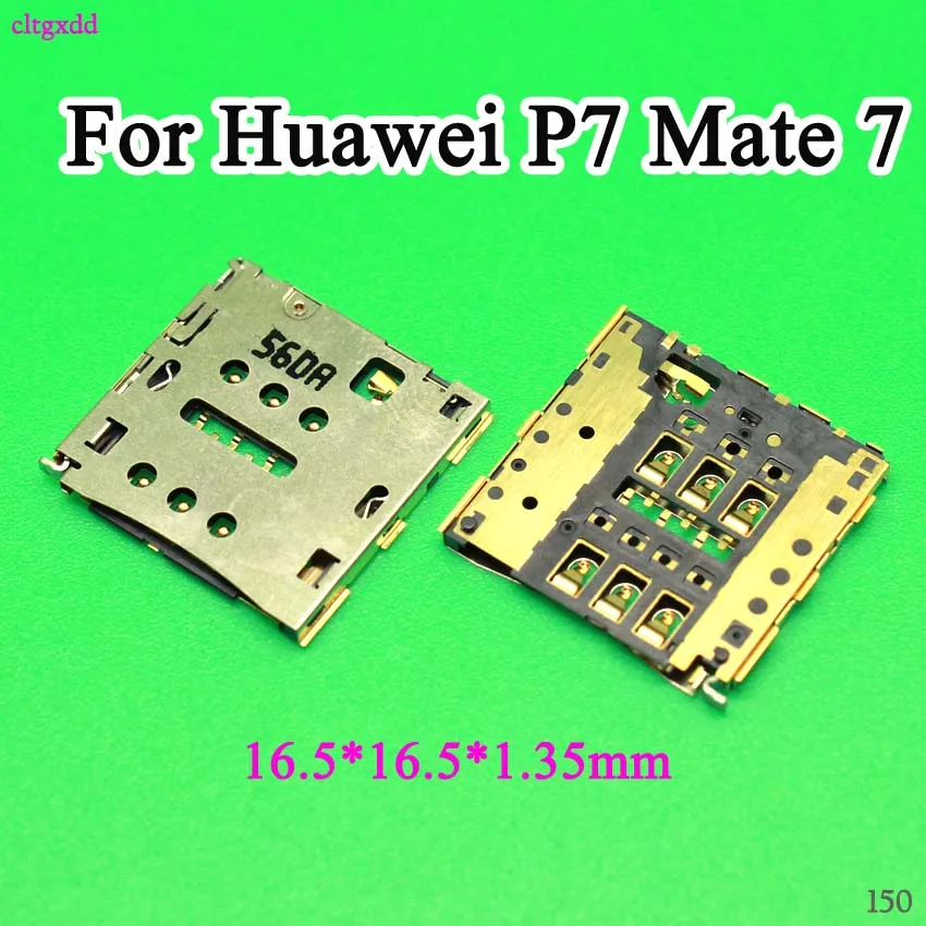 Cltgxdd Новый гнездо для sim карты Huawei P7 Mate 7 кардридер лоток Разъем|Соединители| |