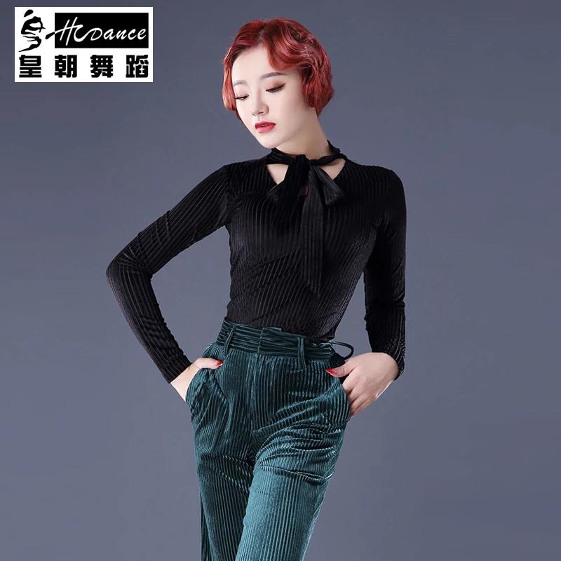 2018 New Brand 1 Colors Latin Dance Dress For Women Floral Salsa Rumba Cha flamengo Ballroom Practice Top Sale A1020 | Тематическая