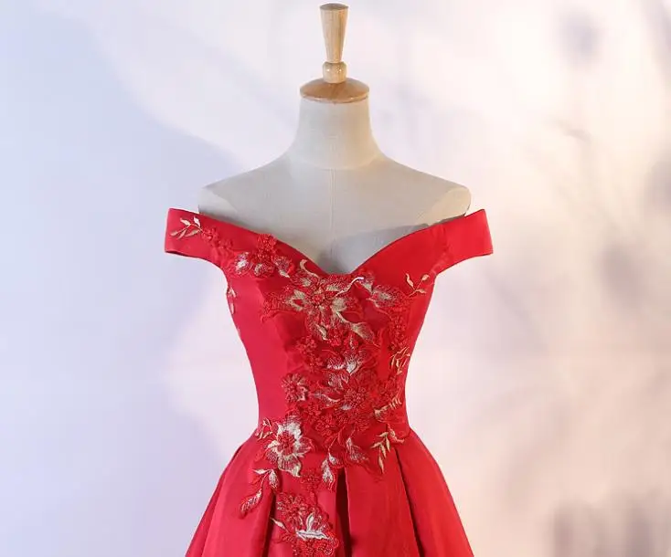 VENSANAC Sweetheart Lace Embroidery A Line Long Evening Dresses 2018 Elegant Short Sleeve Backless Party Prom Gowns | Свадьбы и