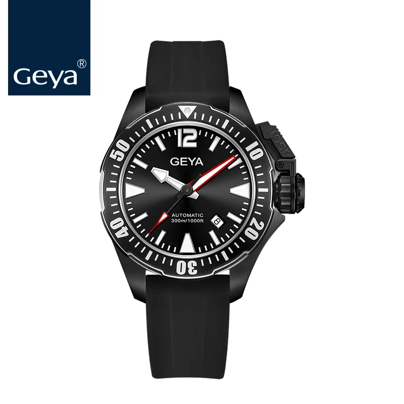 Улучшенная версия Geya Miyota мужские часы Submari Diver RLX светящиеся сапфировые
