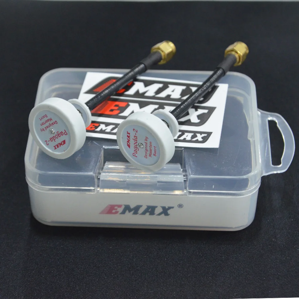 2 шт. EMAX оригинальная пагода 5 8g fpv антенна RHCP LHCP 80 мм SMA вилка дистанционное