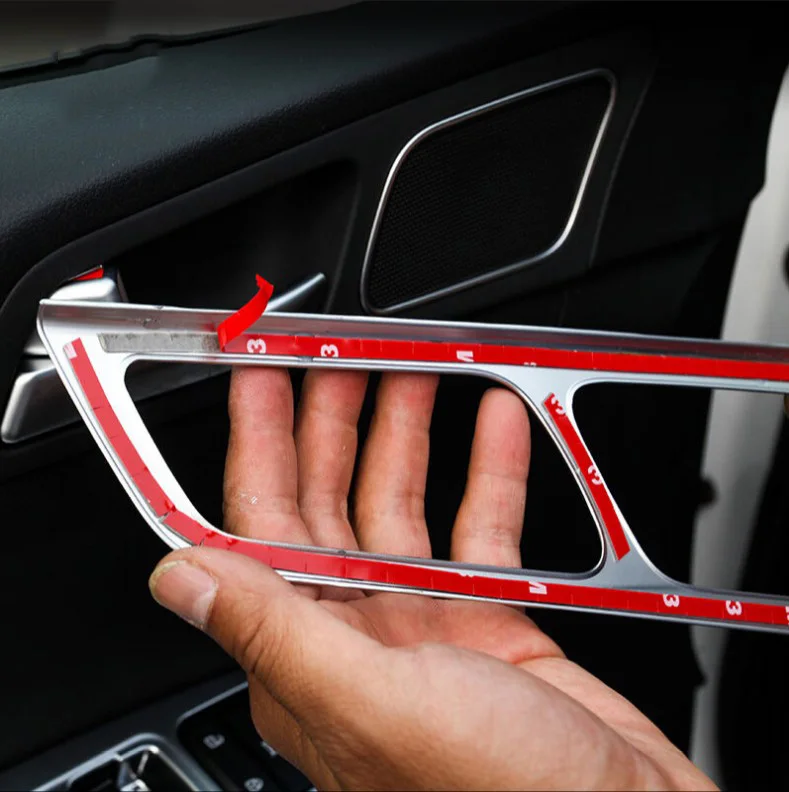 4 шт. хромированный Стайлинг ABS внутренняя отделка ручки двери Накладка для KIA