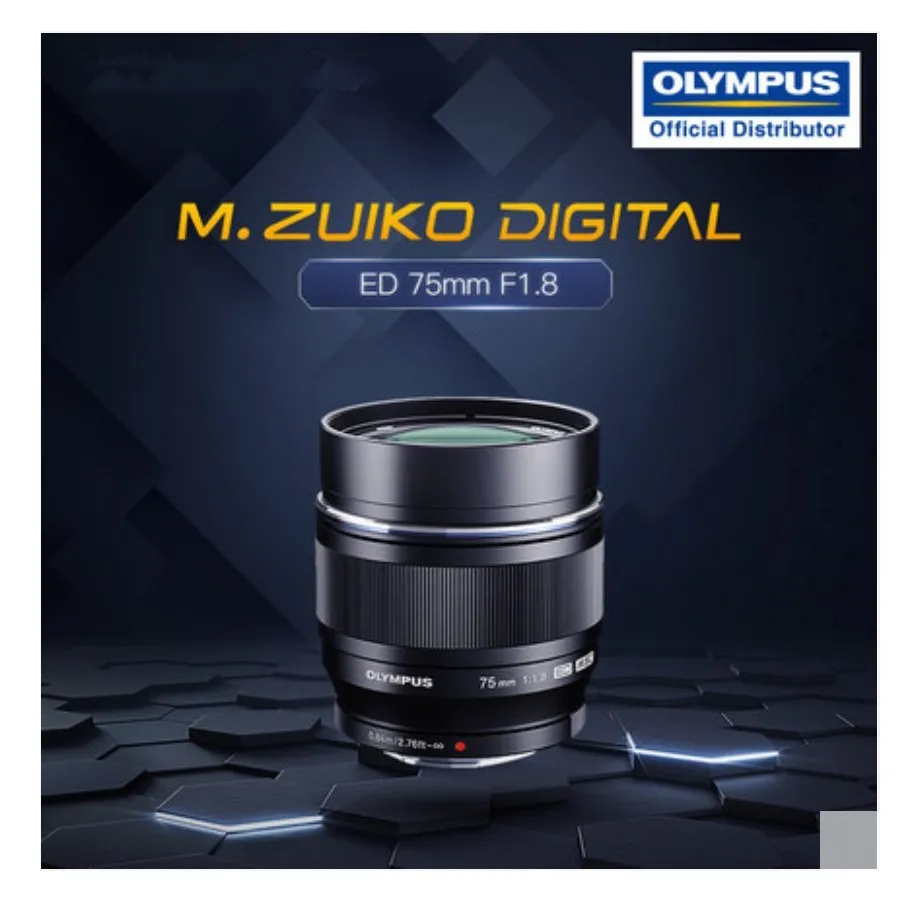 Объектив OLYMPUS 75/1.8 M.ZUIKO DIGITAL ED 75 мм F1.8 черный | Электроника