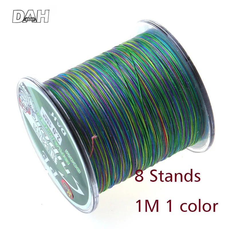 

8 Strands Peche 300M PE Fishing Line 1 Meter 1 Color Customized Multifilament Braided 12LB-150LB Strong Fish LIne Free Shipping