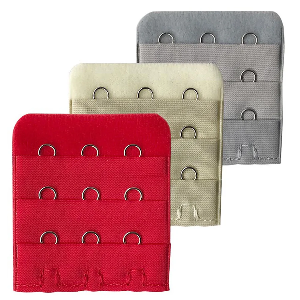 La MaxPa 3 шт. бюстгальтер ремень удлинение пряжки ряда крючка застежка ремни женский