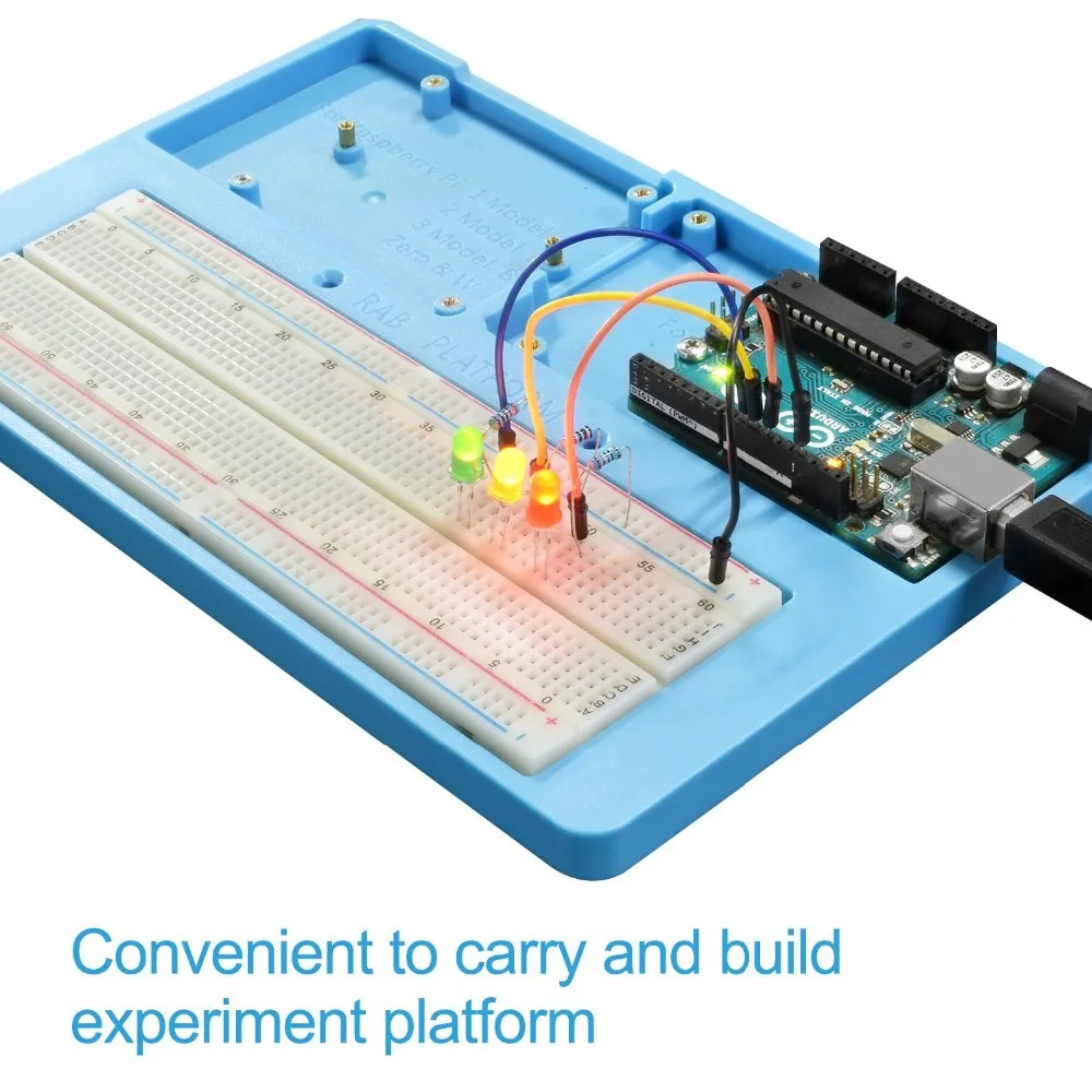 Uniroi 7 в 1 RAB держатель макет основание чехол для Arduino Raspberry Pi 3 Модель B 2 модели + RPI Zero