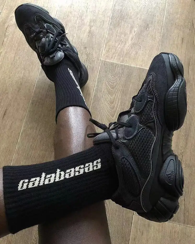 Пара модных спортивных носков унисекс Calabasas с кокосовыми надписями для девочек и мальчиков, хлопковые носки с рисунками, носки