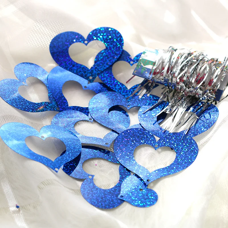 8 цветов 50 комплектов блестящее сердце картон карты в форме сердца подвеска виде