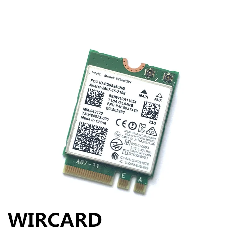 Intel 8260NGW 8260AC 802.11AC WI-FI модуль для ThinkPad X270 T570 P410 TS150 T470 L470 L570 M900Z WI-FI карты