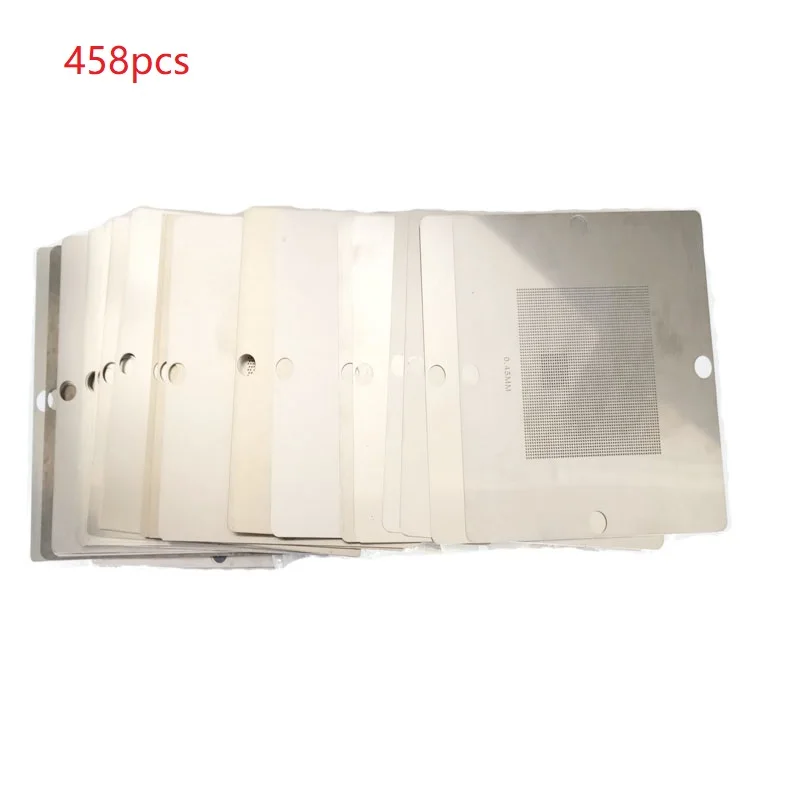 

2019 universal 458pcs 90x90mm BGA stencils templates 90*90mm BGA reballing station kit FOR notebook laptop XBOX PS3 CXD MTK...