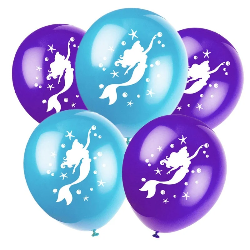ZHEYIKE 1/5/10/15 шт. шары из латекса Русалка шар основа серии Baby Shower детская День