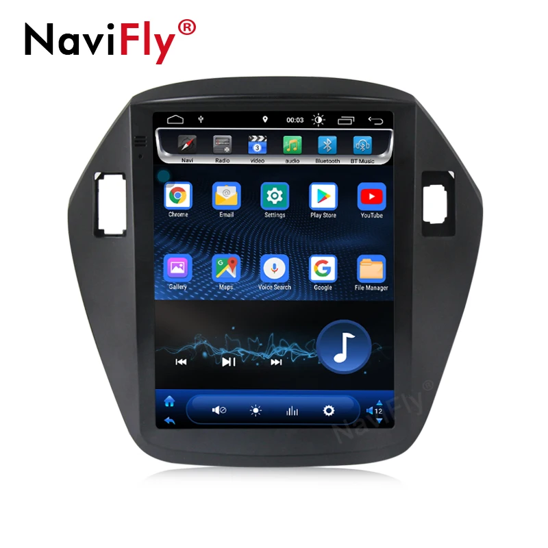 Navifly вертикальный экран Android8.1 2G Оперативная память 16G Встроенная Car Audio gps