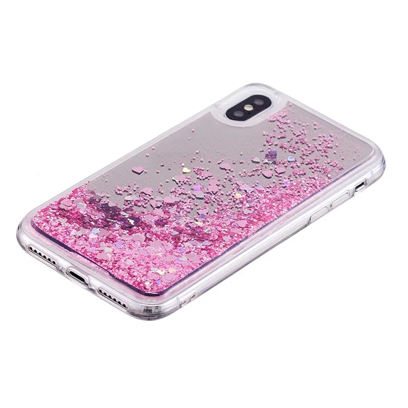 Динамический жидкий зыбучий песок блестящий чехол для телефона iPhone X XS Max XR