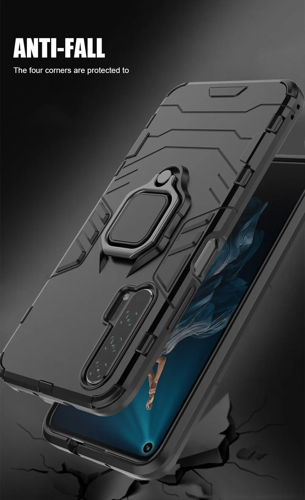Honor 20 чехол для huawei honor 20 чехол кольцо Броня магнитный автомобильный держатель противоударный бампер чехол для телефона для huawei honor 20S PRO Чехол