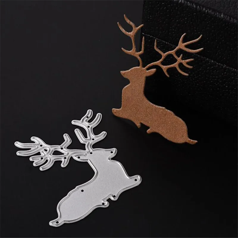 1 шт. лист лося сталь тиснение ремесло трафареты формы декоративный нож