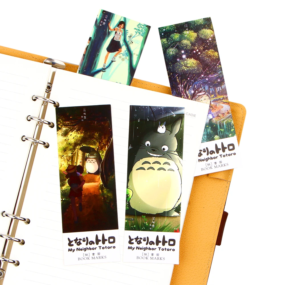 30 шт./лот Totoro закладки мультфильм Бумага Закладка корейский Забавный подарок