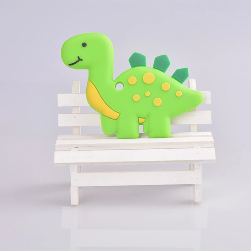 Динозавр безопасный Прорезыватель для малышей игрушки Детское Зубное кольцо