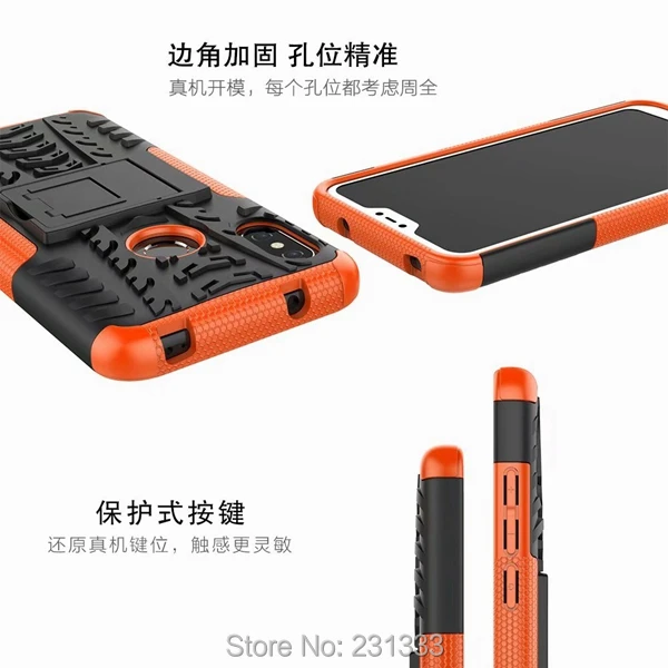 Защитный чехол C-ku гибридный жесткий из ТПУ для Xiaomi Max 3 Redmi 6 PRO 6A Huawei Y5 2019 Honor 8X 9I 2018 с