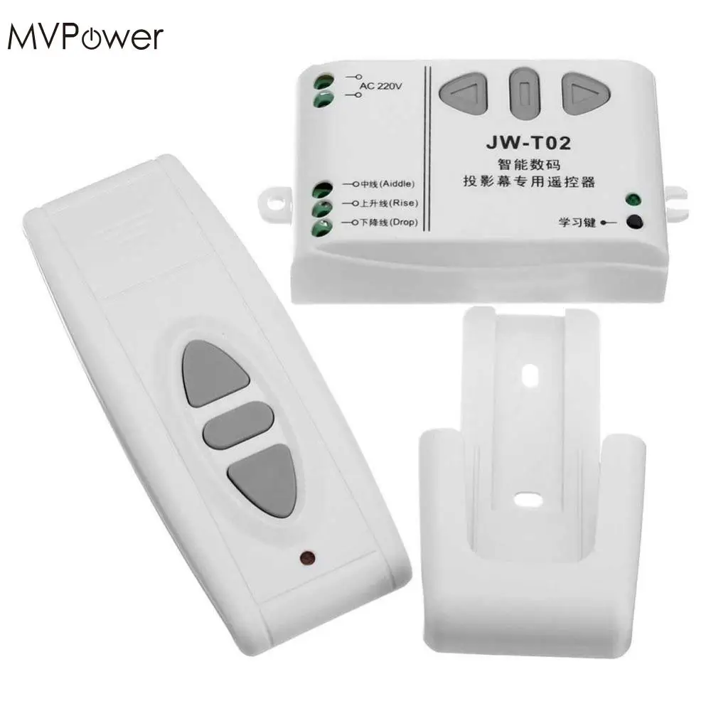 MVpower Универсальный электрический проектор экран шторы Беспроводной RF пульт