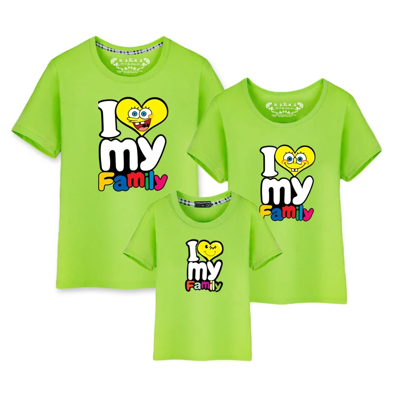 1PC Mom And Daughter Son Matching Clothes Children's T-shirts Family t shirt Short Sleeve Father Outfits | Мать и ребенок