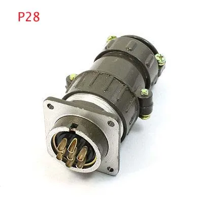 

1pc Flange Mount P28K1Q P28K9Q P28K3Q P28 P28K4Q Core 2/4/6/7 Pins Terminal Aviation Circular Connector