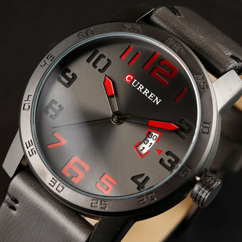 Curren 2017 мужские часы Роскошные военные наручные модные повседневные quartzwatch