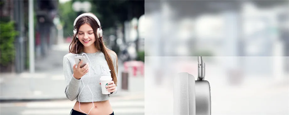 Meizu HD50 оголовье Hi-Fi стерео Бас Музыкальная гарнитура корпус из алюминиевого сплава наушники с низким искажением с микрофоном для iPhone